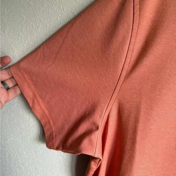 Men’s XL Orange Tasso ElbaPreppy Business Casual Short Sleeve Polo Shirt - Picture 2 of 4